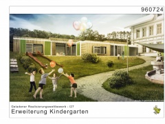 Geladener Wettbewerb Erweiterung Kindergarten IST AUTRIA 1.Rang | 2016-Bildquelle: © ARGE Arch.Urban | Seehofer u. Partner ZT KG